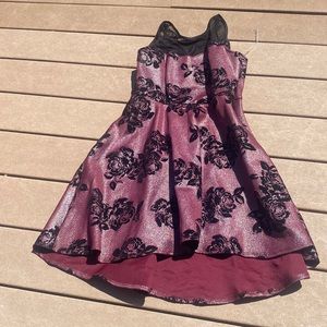 floral high low dress (perfect for homecoming)
